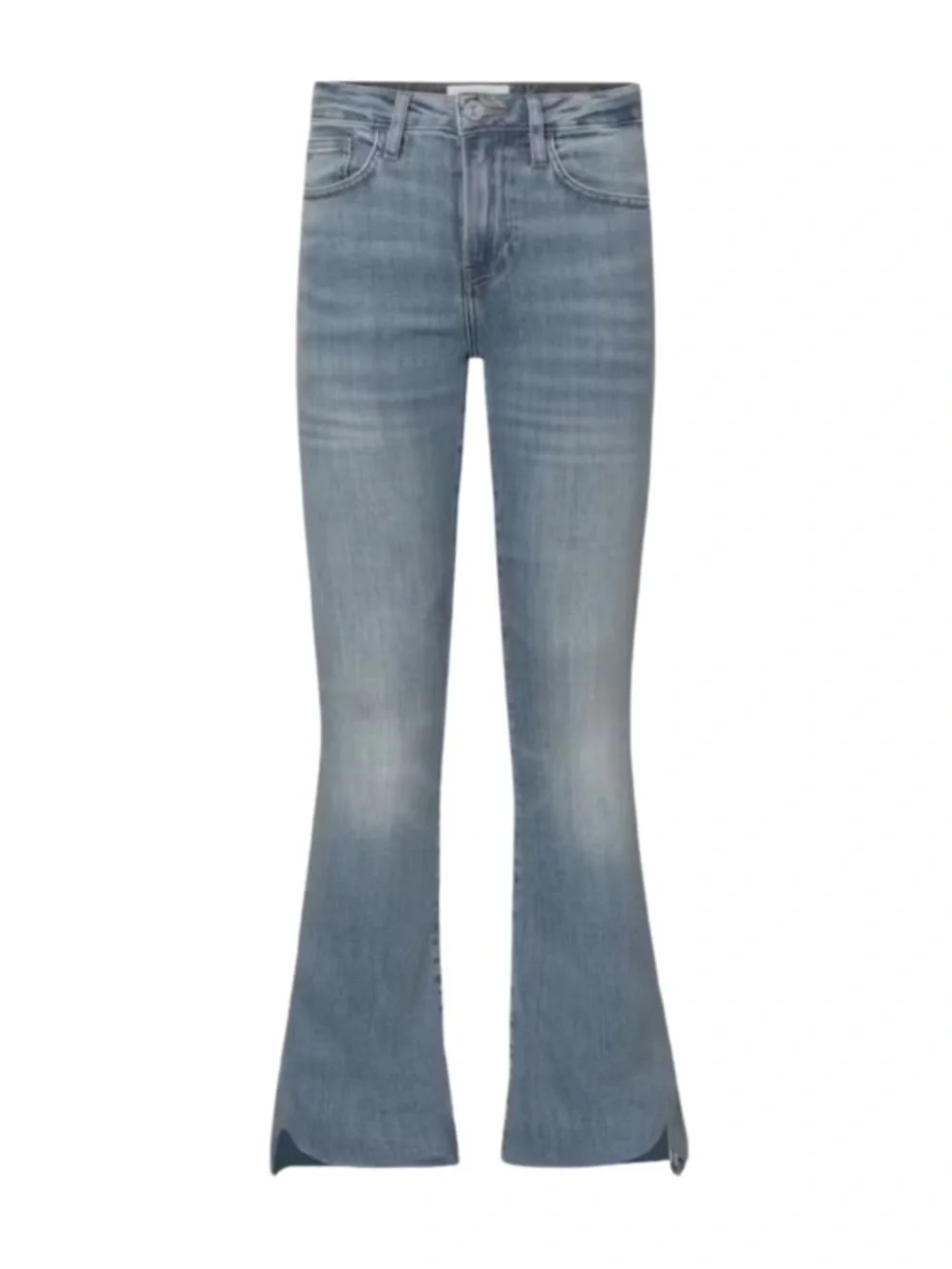 FRAME DENIM LE CROP MINI BOOT WAVEY DENIM DESIGNER JEANS SZ 28 - Picture 3 of 16